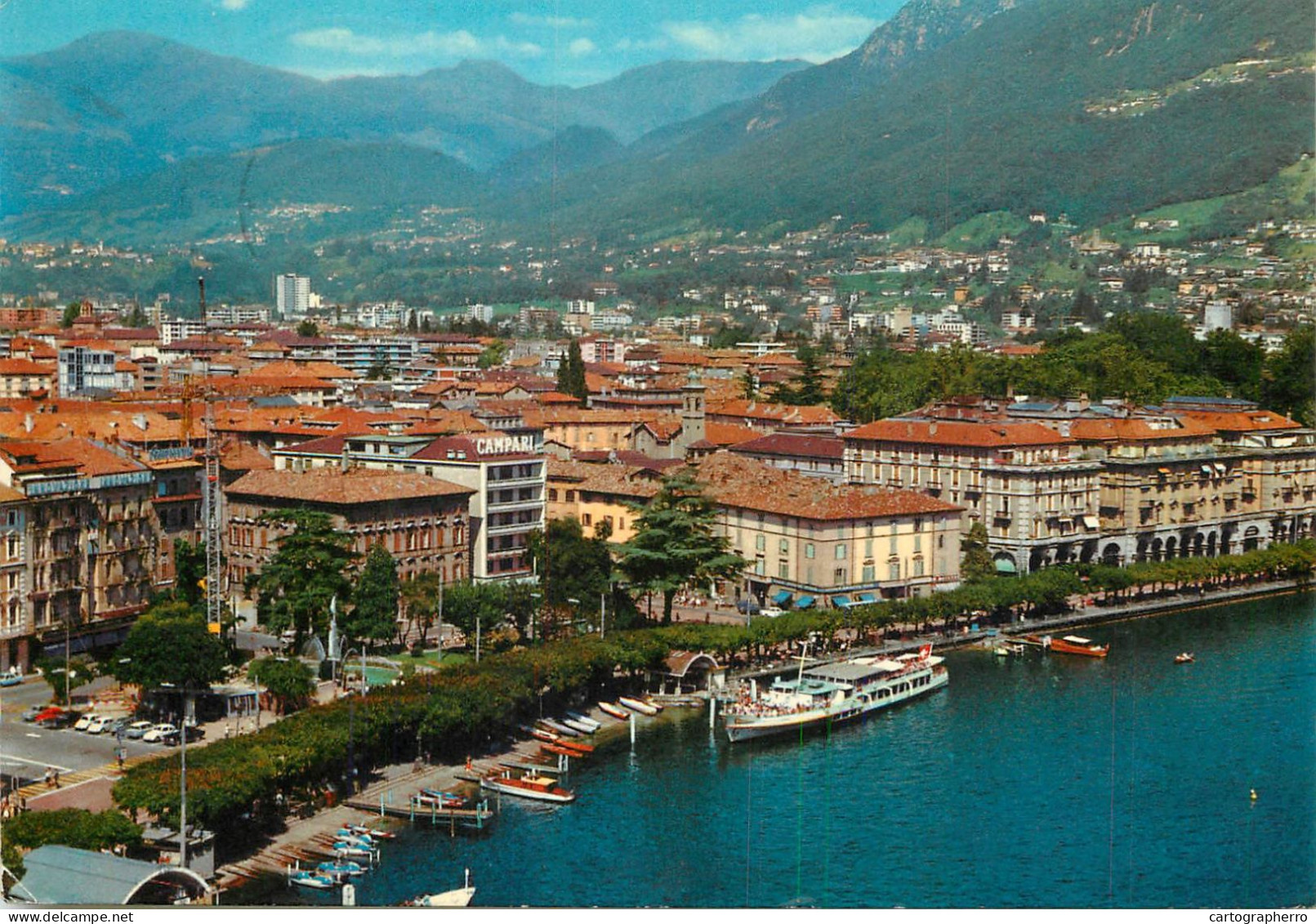 Navigation Sailing Vessels & Boats Themed Postcard Lugano Pleasure Cruise - Sailing Vessels