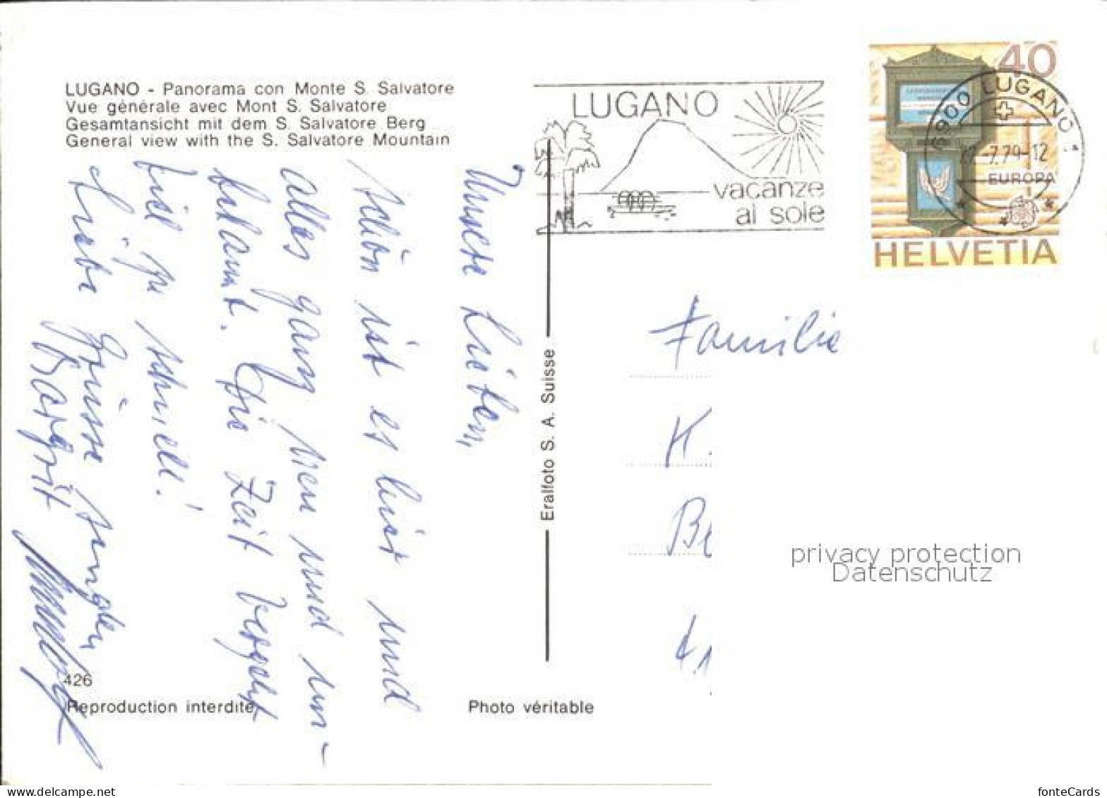 12368712 Lugano TI S. Salvatore Berg  Lugano - Other & Unclassified