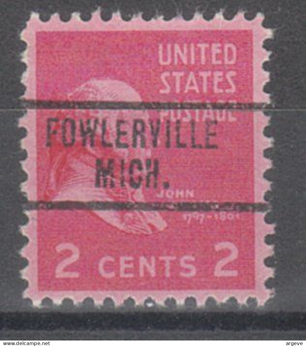 USA Precancel Vorausentwertungen Preo Locals Michigan, Fowlerville 734 - Precancels