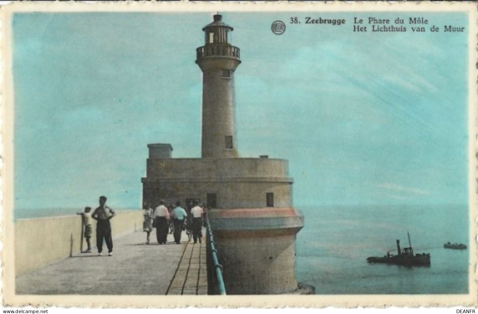 ZEEBRUGGE : Le Phare Du Môle. Carte Glacée. - Zeebrugge