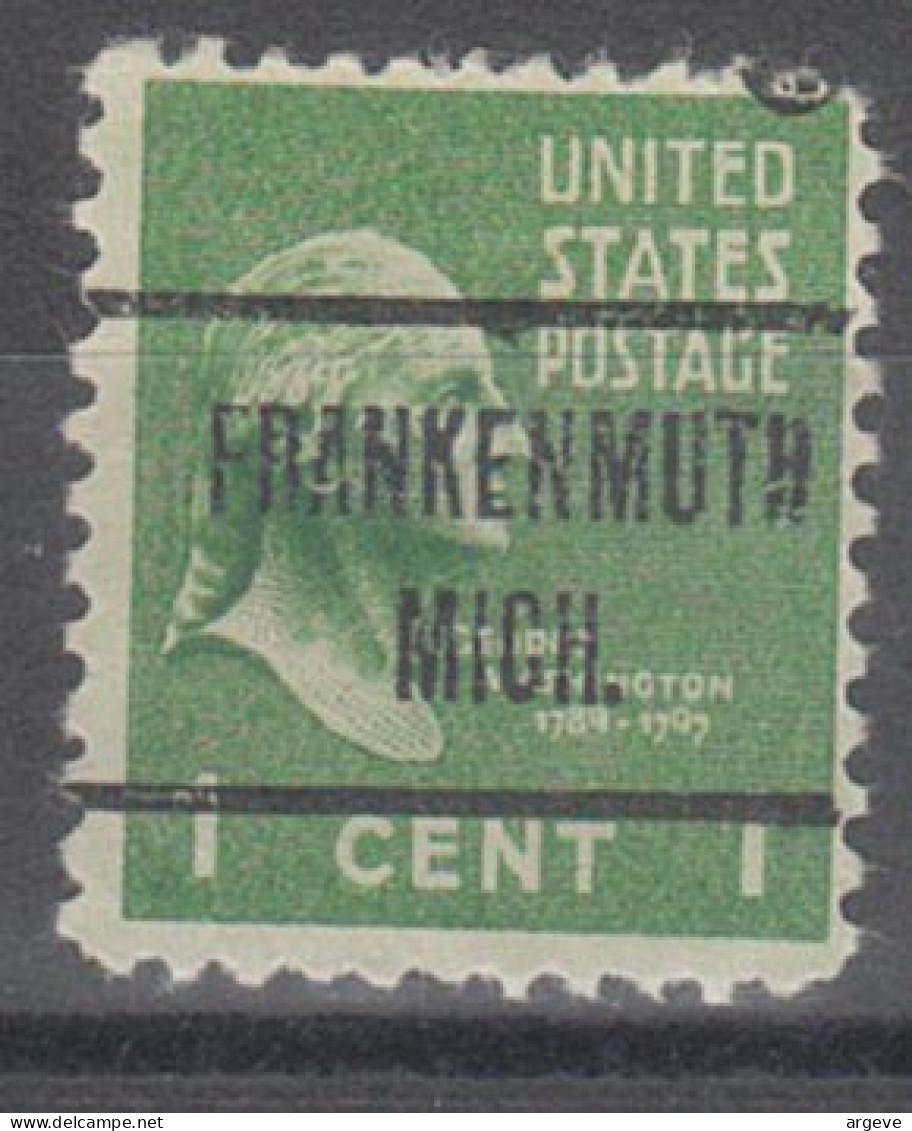 USA Precancel Vorausentwertungen Preo Locals Michigan, Frankenmuth 723 - Precancels