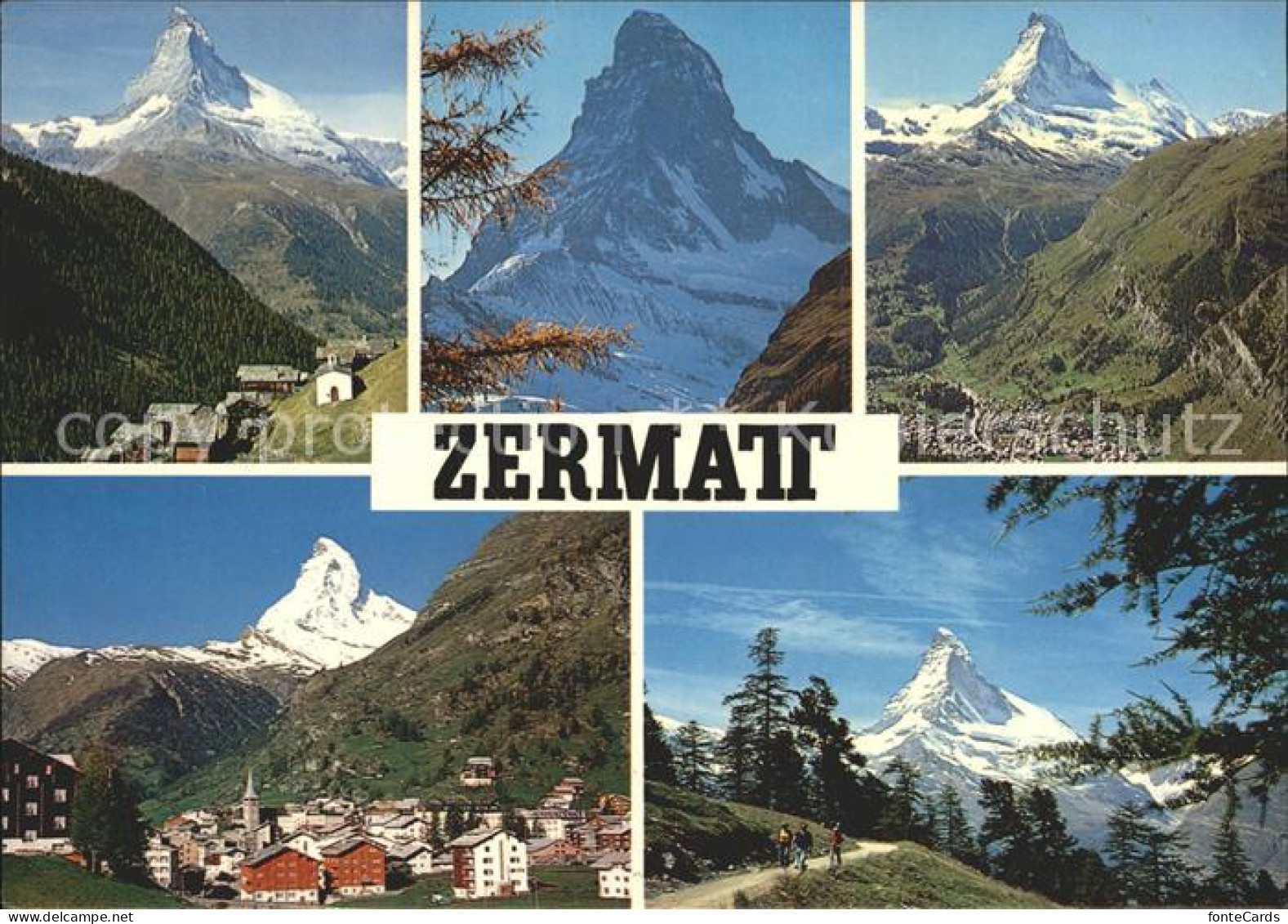 12368012 Zermatt VS Panorama Matterhorn Walliser Alpen  - Altri & Non Classificati