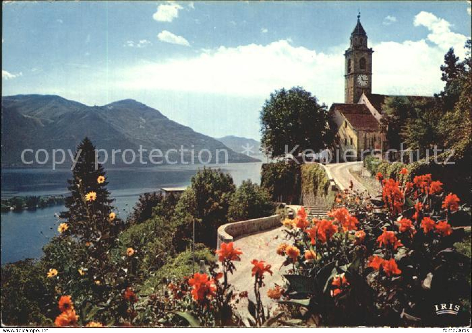 12367992 Ronco Sopra Ascona Lago Maggiore Panorama Kirche Ronco Sopra Ascona - Other & Unclassified