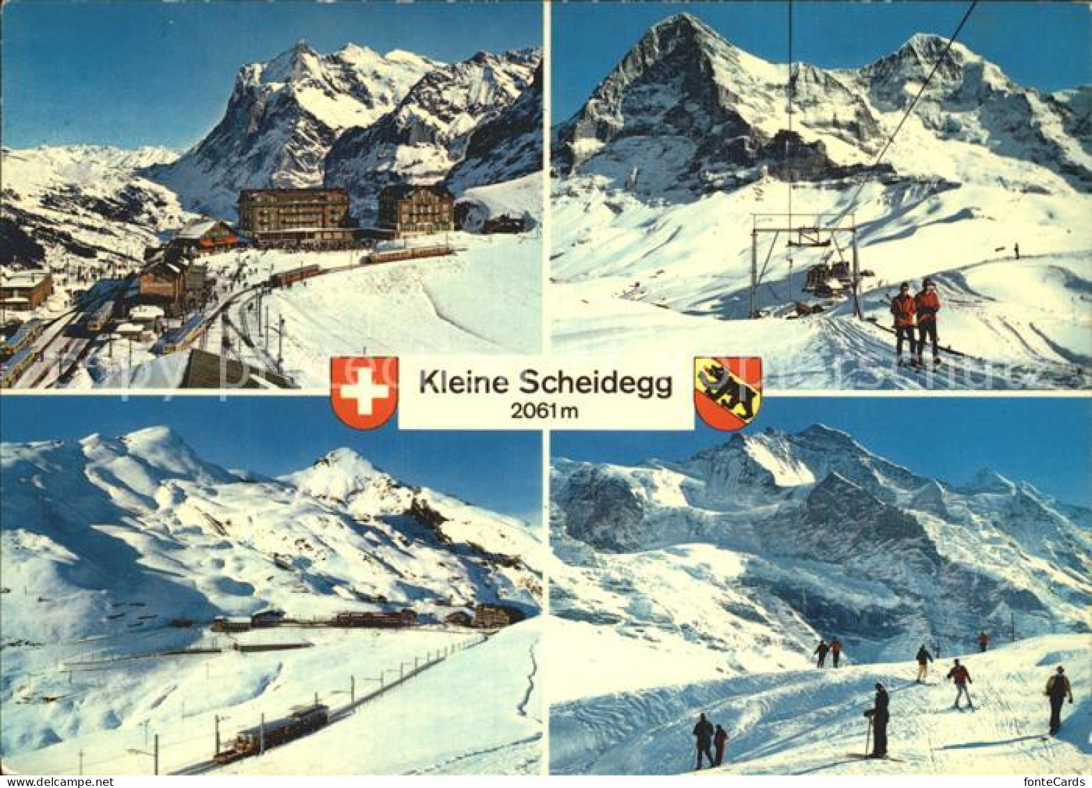 12367973 Kleine Scheidegg Interlaken Station Wetterhorn Lauberhorn Skilift Eiger - Sonstige & Ohne Zuordnung