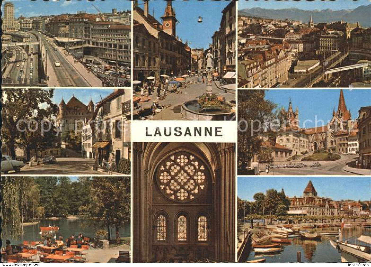 12367953 Lausanne VD City Markt Brunnen Chateau Saint Maire Kathedrale Notre Dam - Other & Unclassified