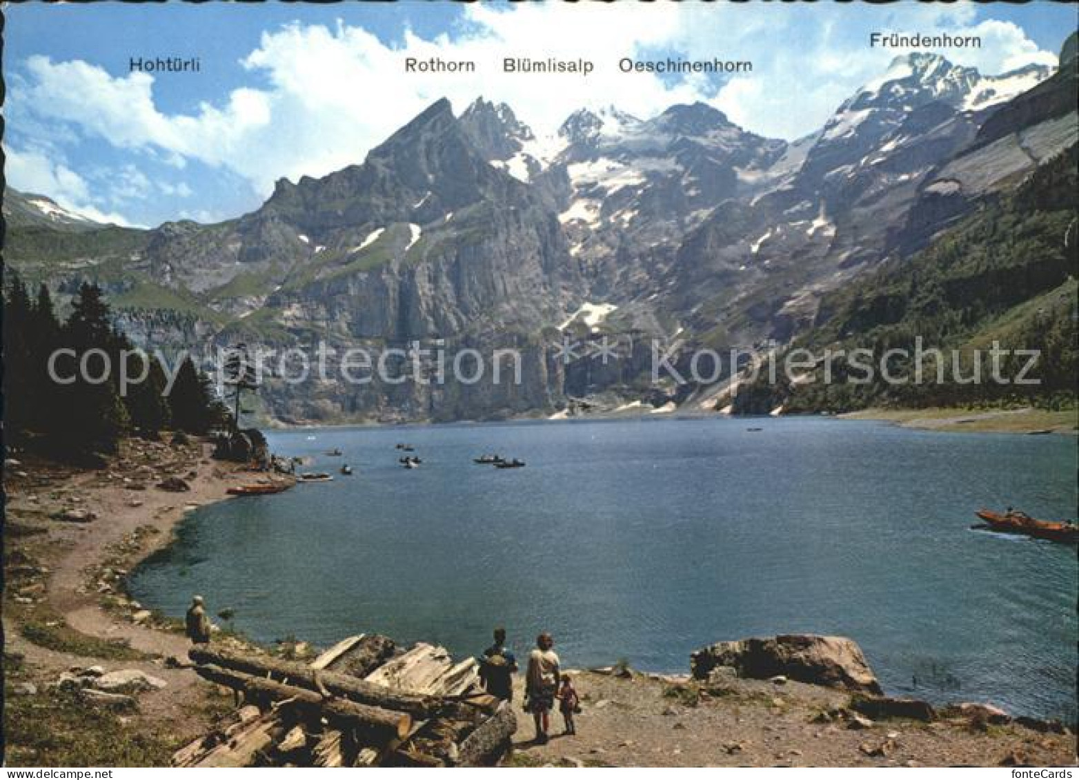 12367931 Oeschinensee Mit Hohtuerli Rothorn Bluemlisalp Oeschinenhorn Fruendenho - Sonstige & Ohne Zuordnung