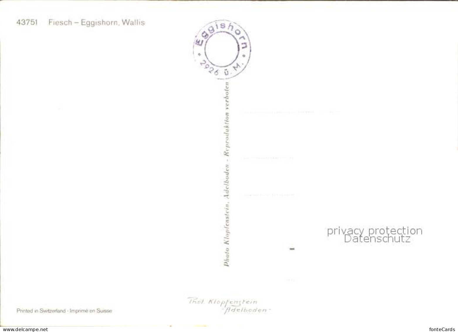 12367913 Fiesch Mit Eggishorn Ortsansichten Seilbahn Gletscher Gipfelkreuz Bergh - Altri & Non Classificati