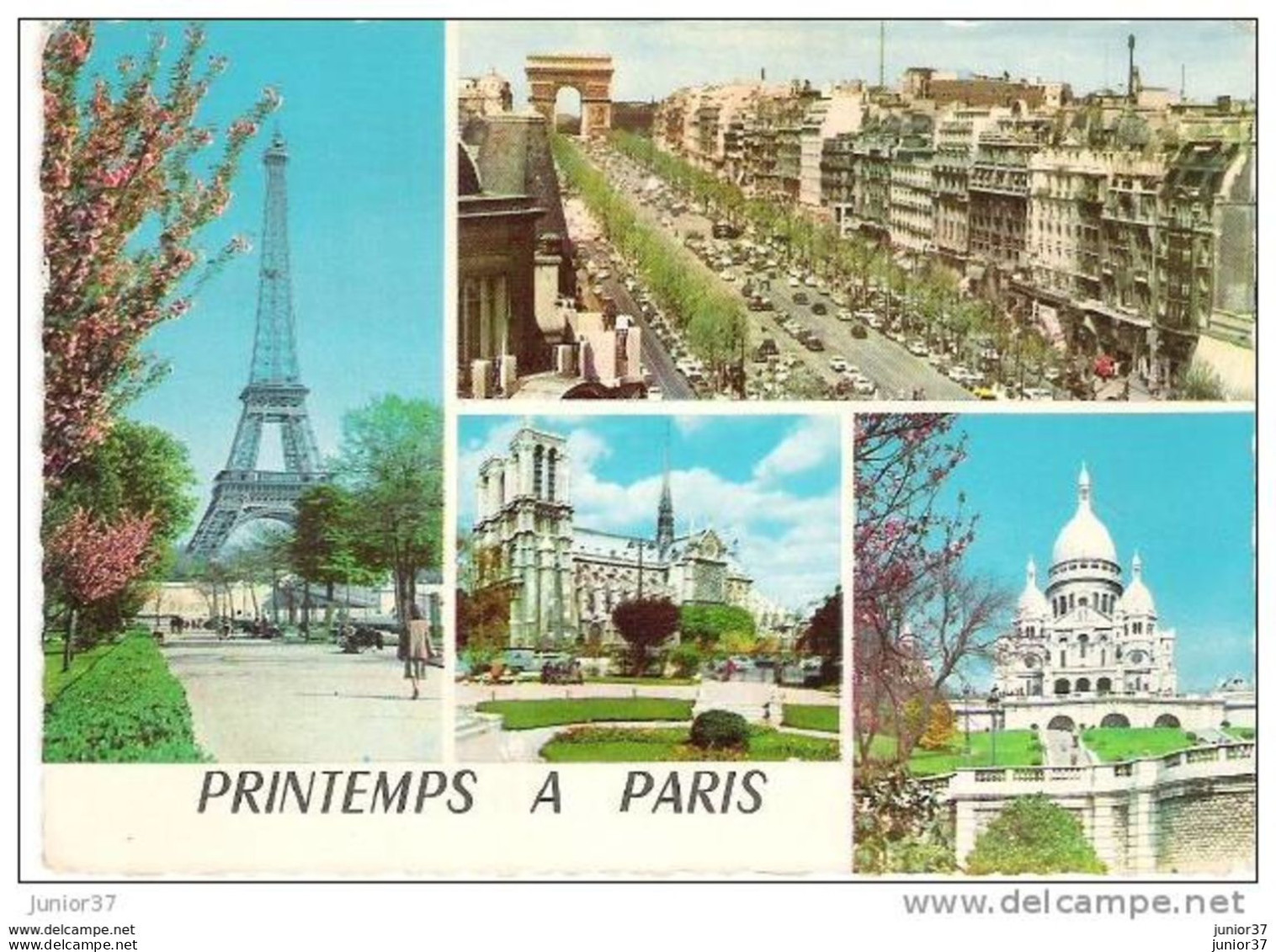 3 Cartes De Paris , Multi-vues ; - Panoramic Views