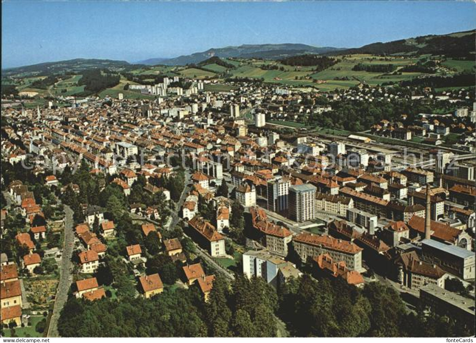 12367328 La Chaux-de-Fonds Quartier Quest Fliegeraufnahme La Chaux-de-Fonds - Sonstige & Ohne Zuordnung