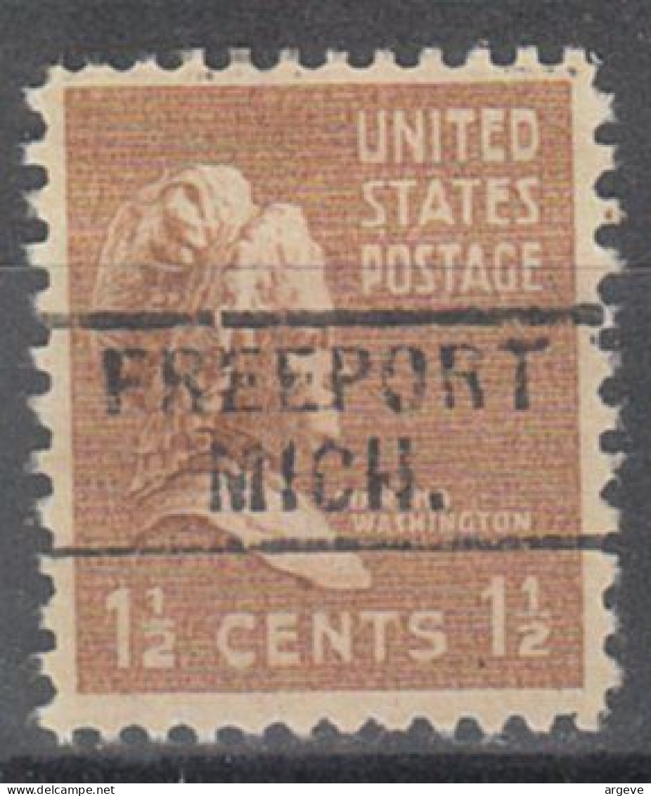 USA Precancel Vorausentwertungen Preo Locals Michigan, Freeport 745 - Preobliterati