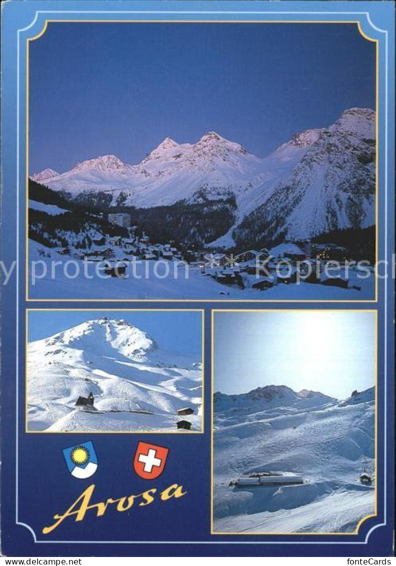 12366942 Arosa GR Bei Nacht Skigebiet Arosa - Altri & Non Classificati