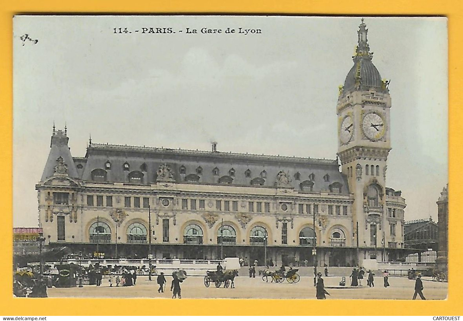 CPA PARIS - La GARE De LYON - 1906 ( Peu Commune ) - Stations, Underground