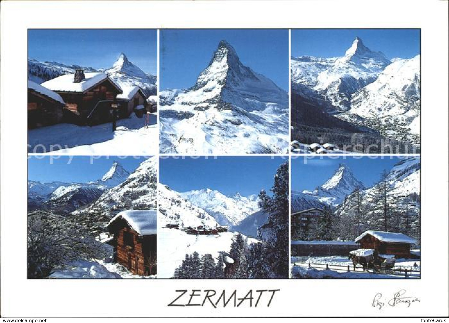 12366908 Zermatt VS Matterhorn Mit Findelen Tuftern Und Zmutt  - Altri & Non Classificati