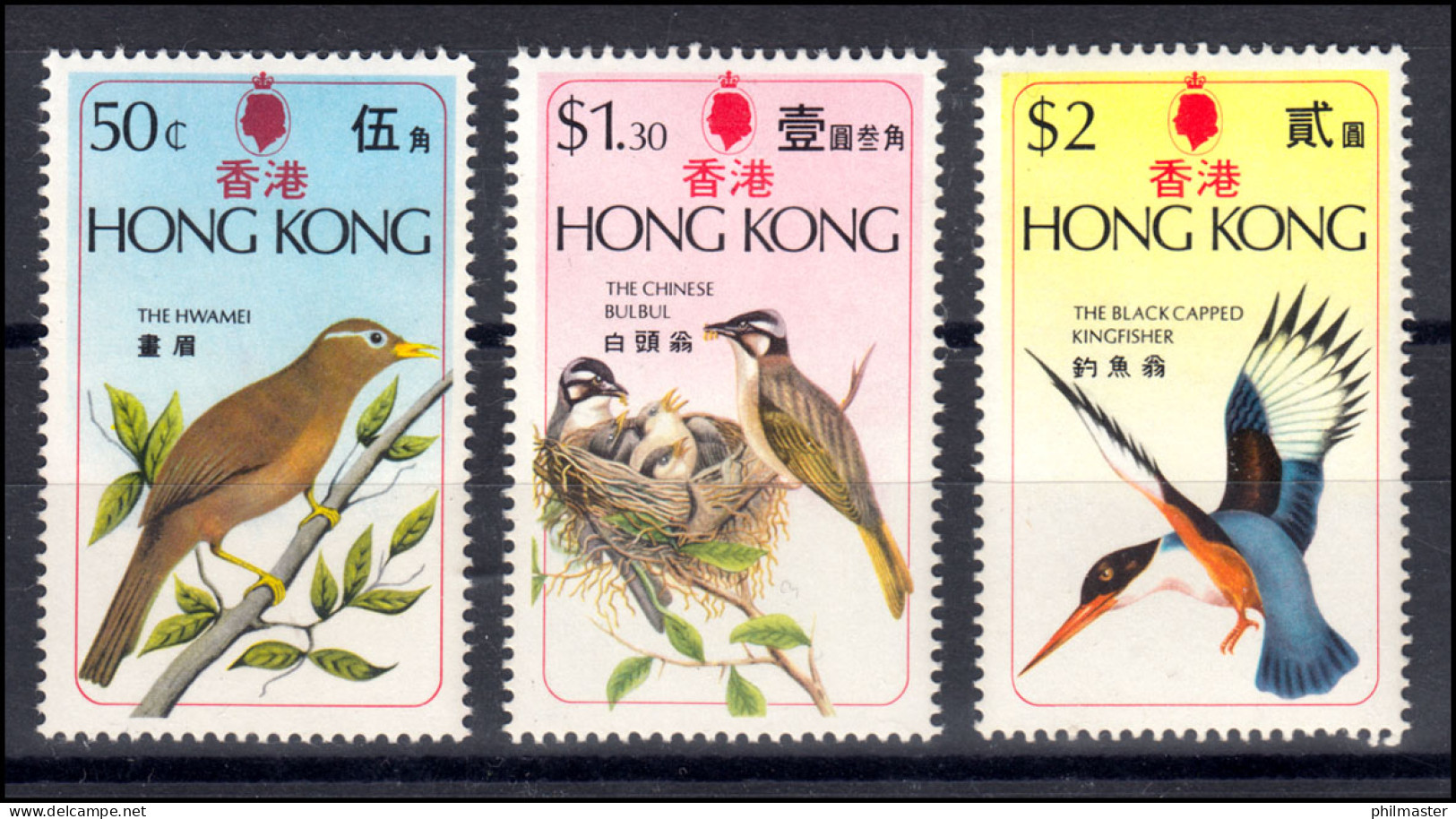 Hongkong 313-315 Vögel, Satz ** Postfrisch / MNH - Autres & Non Classés
