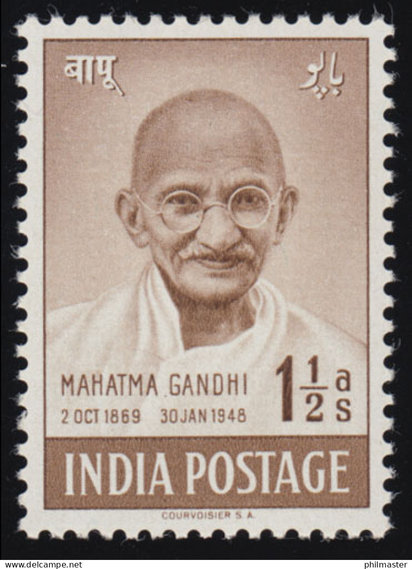 Indien 187 Gandhi Einzelmarke ** Postfrisch / MNH - Sonstige & Ohne Zuordnung