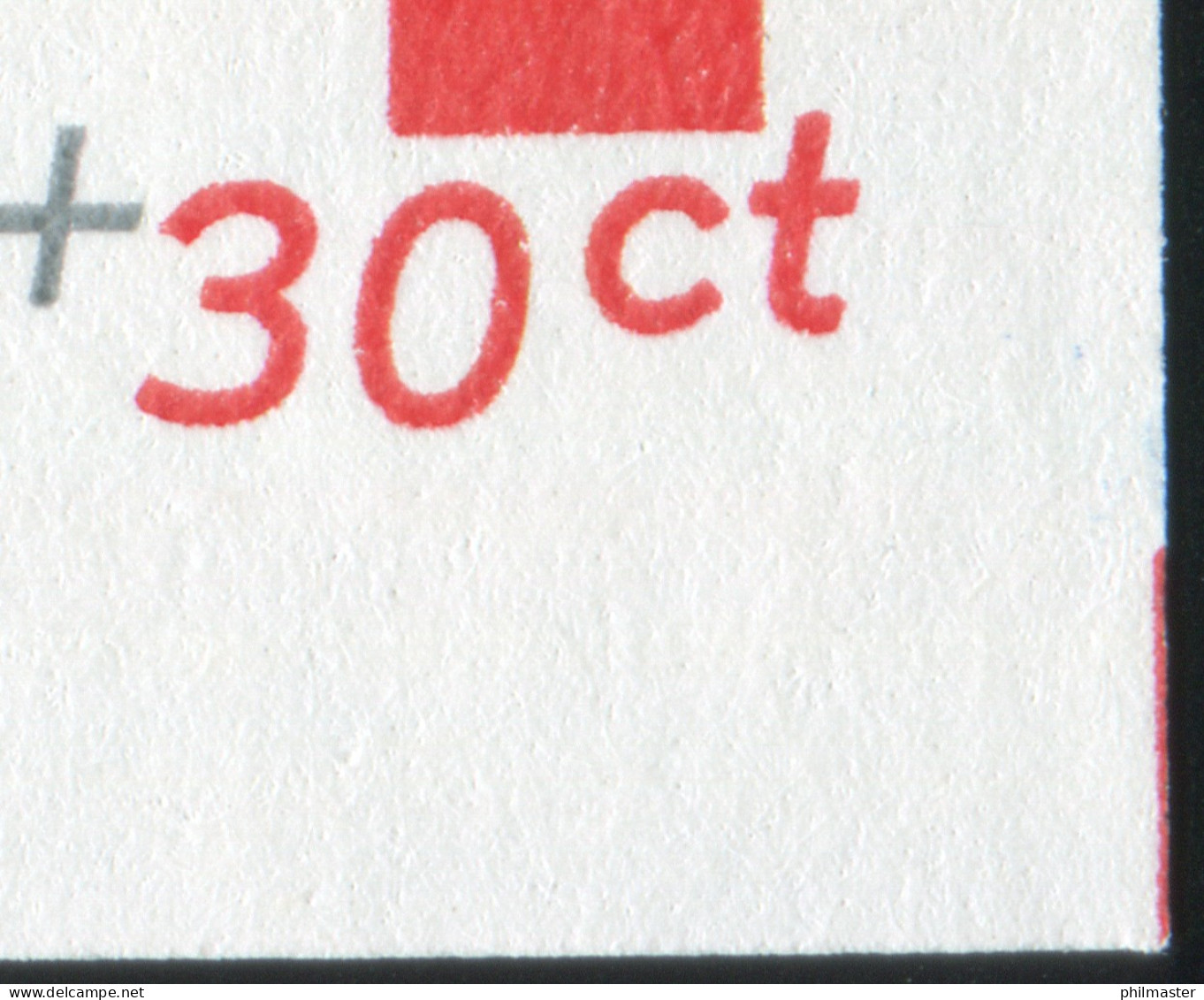 Markenheftchen 30 Rotes Kreuz 1983 Mit PB 29, Schnittmarkierung Rechts Unten ** - Carnets Et Roulettes