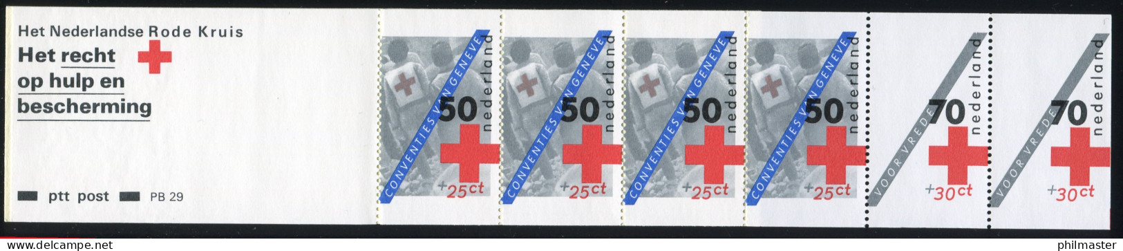 Markenheftchen 30 Rotes Kreuz 1983 Mit PB 29, Schnittmarkierung Rechts Unten ** - Carnets Et Roulettes