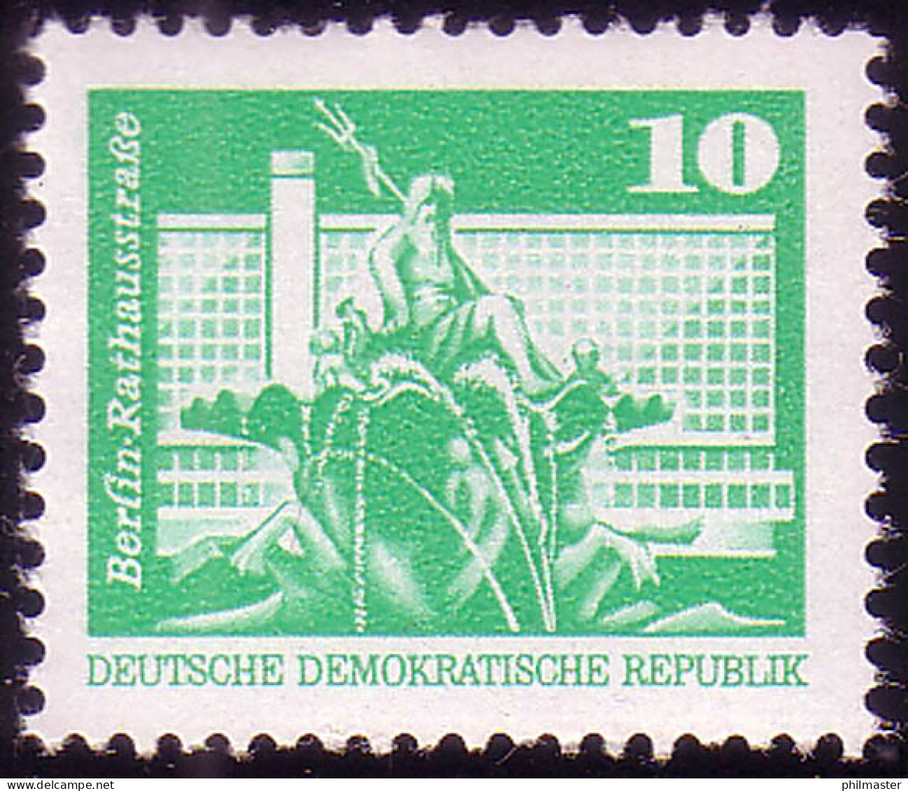 1868 Aufbau In Der DDR Kleinformat 10 Pf ** - Neufs