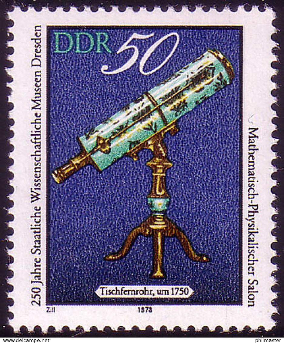 2375 Museum Dresden Teleskop 50 Pf ** - Neufs