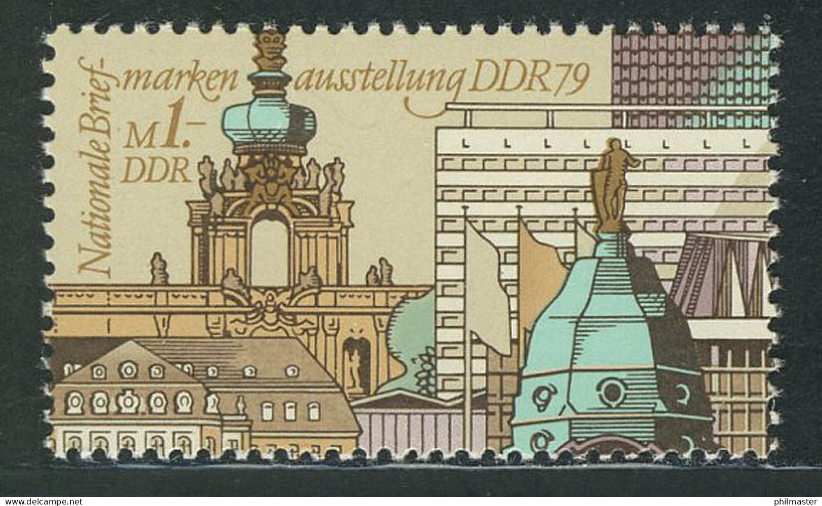 2443 Ausstellung Dresden 1 M Aus Block 55 ** - Ungebraucht