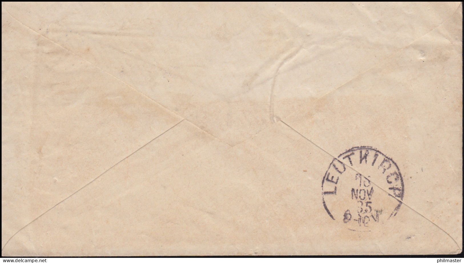 46 Doppeladler Mit Aufdruck Auf Brief BREGENZ 15.11.1885 Nach LEUTKIRCH 18.11.85 - Covers & Documents