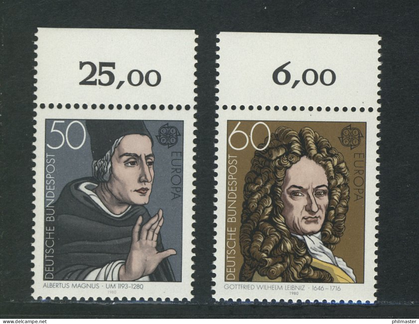 1049-1050 Europa/CEPT 1980, Oberrand, Satz ** - Ungebraucht