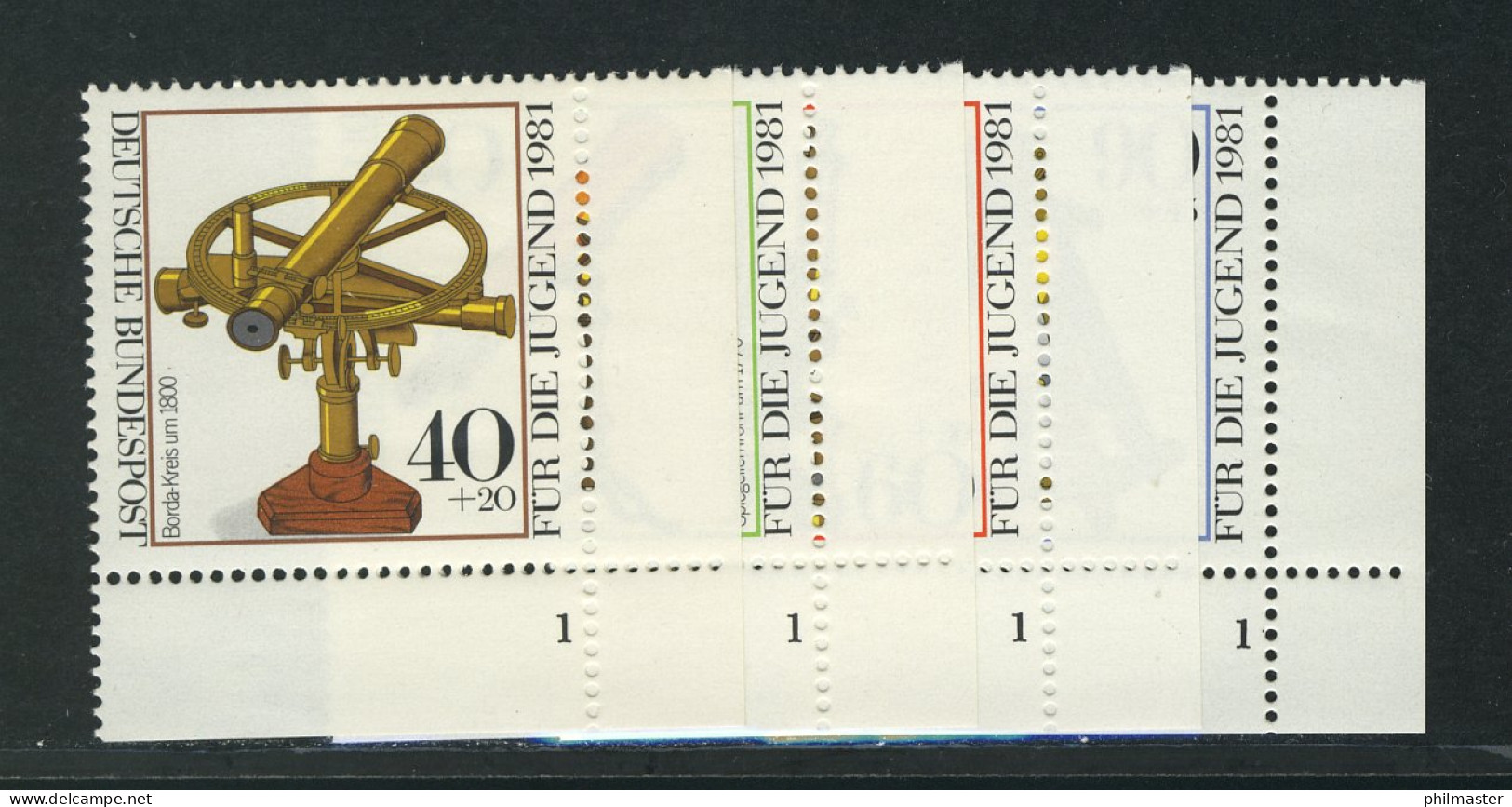 1090-1093 Jugend Optische Instrumente 1981, FN1 Satz ** - Unused Stamps