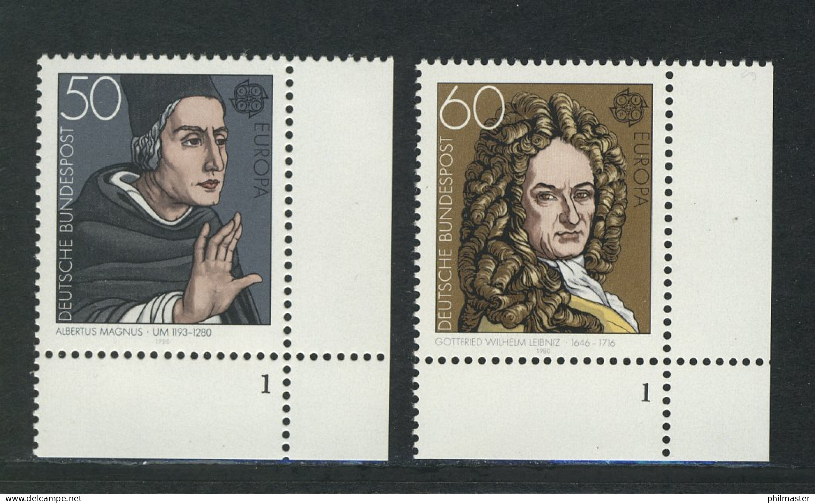 1049-1050 Europa/CEPT 1980, FN1 Satz ** - Unused Stamps