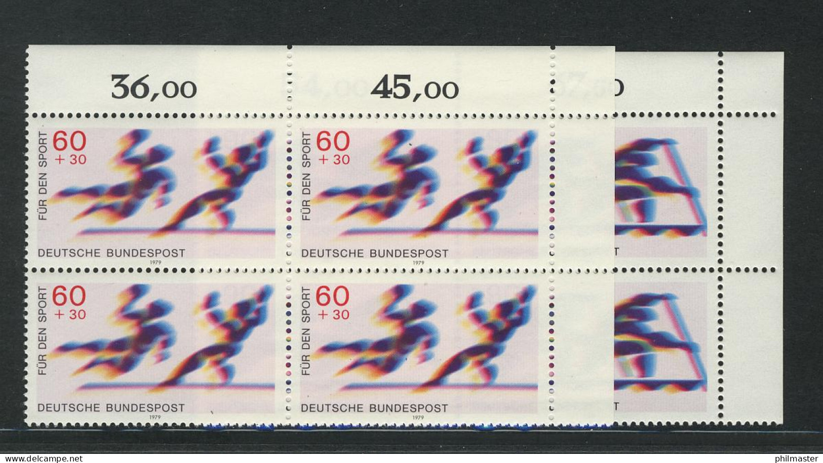 1009-1010 Sporthilfe 1979, E-Vbl. O.r. Satz ** - Unused Stamps