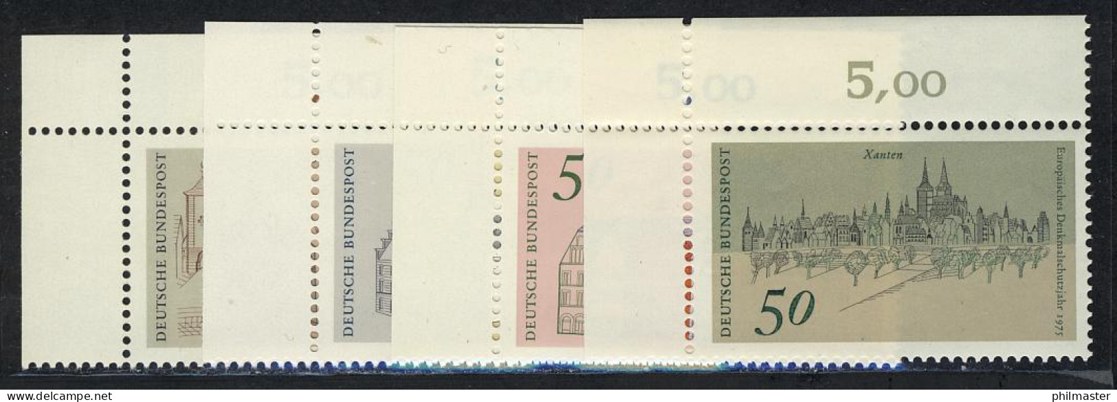 860-863 Europa/Denkmalschutz, Ecke O.l. Satz ** - Unused Stamps