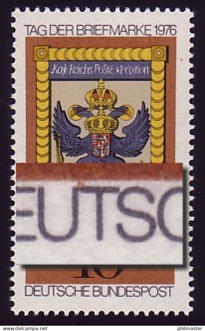 903 T.d.B. 1976: Fleck über UT Von DEUTSCHE, Feld 12 ** - Abarten Und Kuriositäten