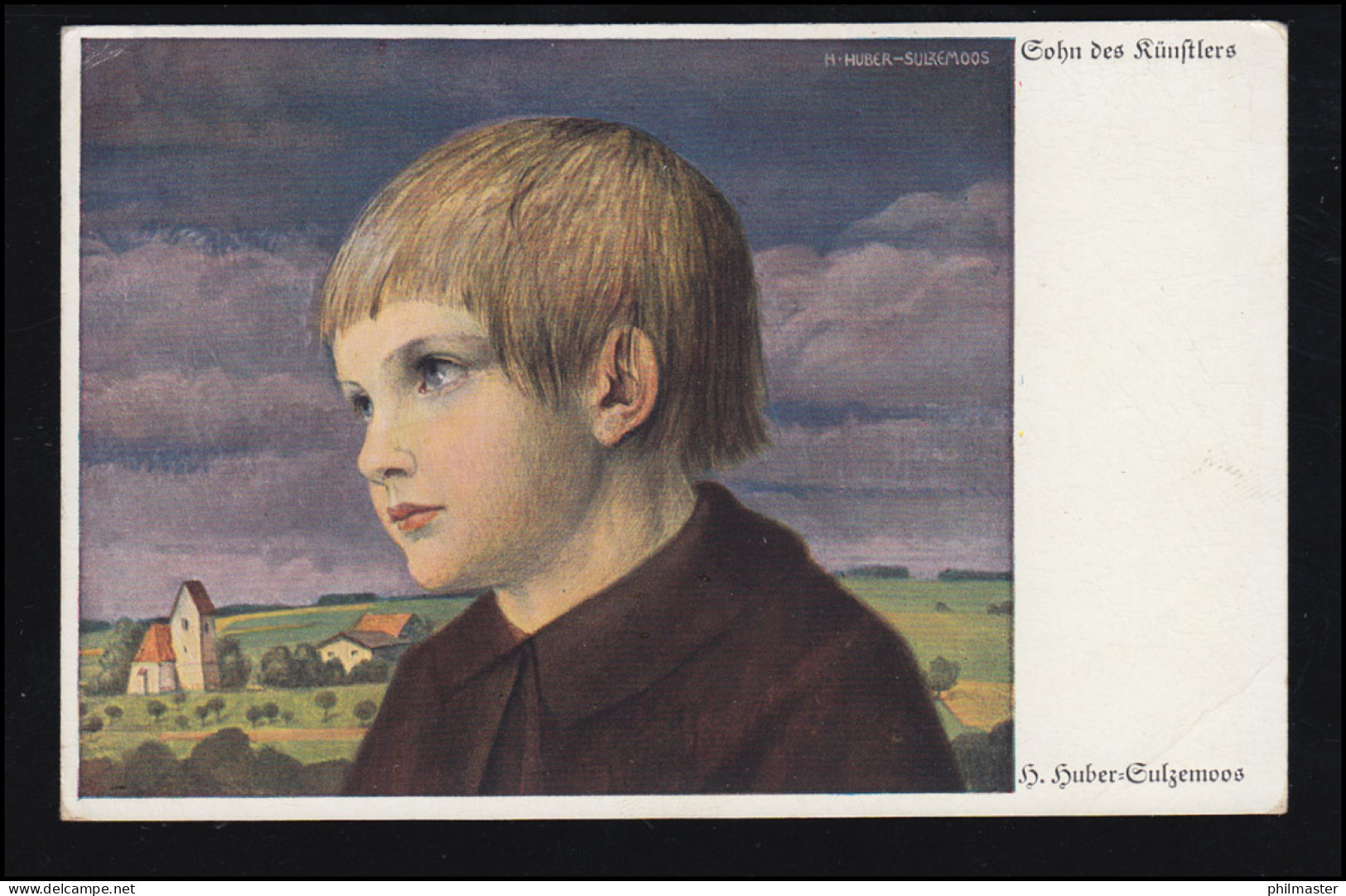 Künstler-AK Huber-Sulzemoos: Kinderportrait - Sohn Des Künstlers, MÜNCHEN 1935 - Non Classés