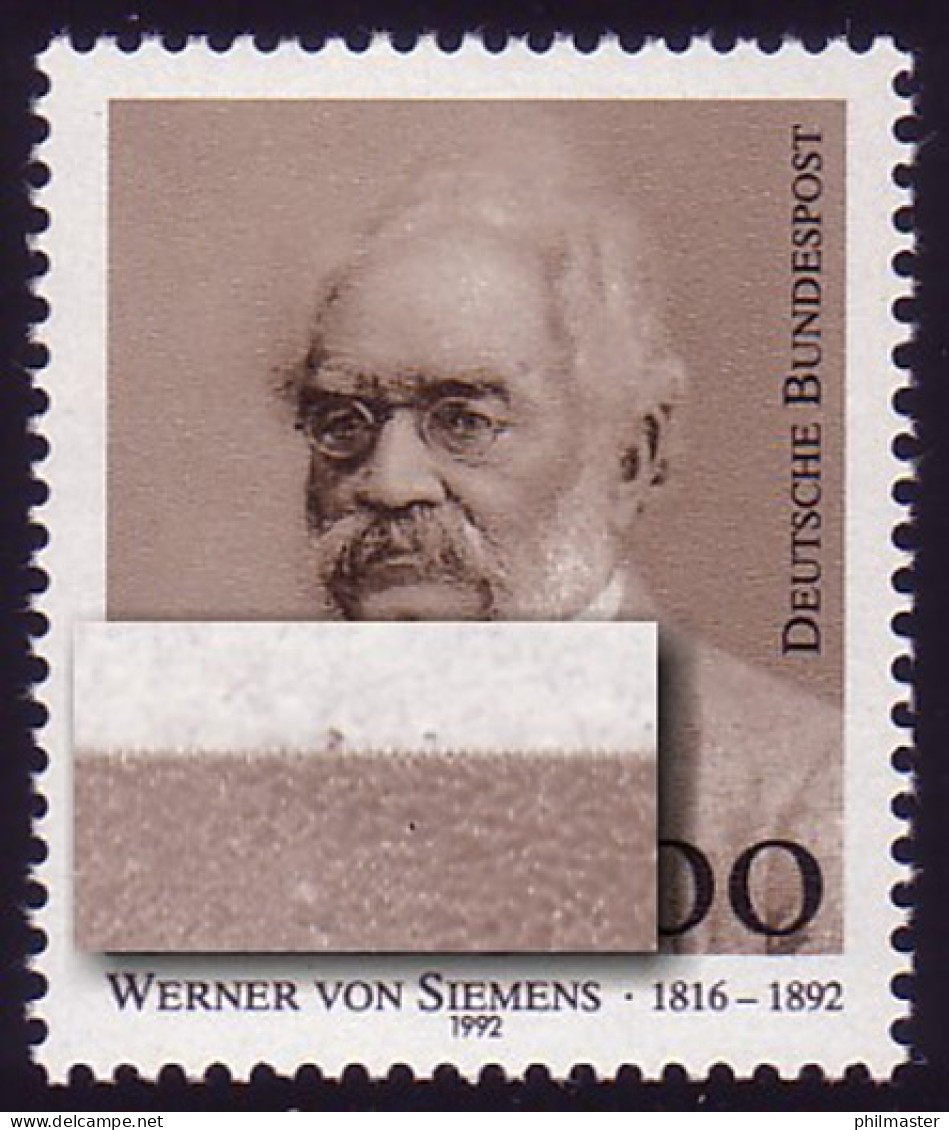 1642 Siemens: Strich/Dorn Oben über Dem Kopf, Feld 43 ** - Variedades Y Curiosidades