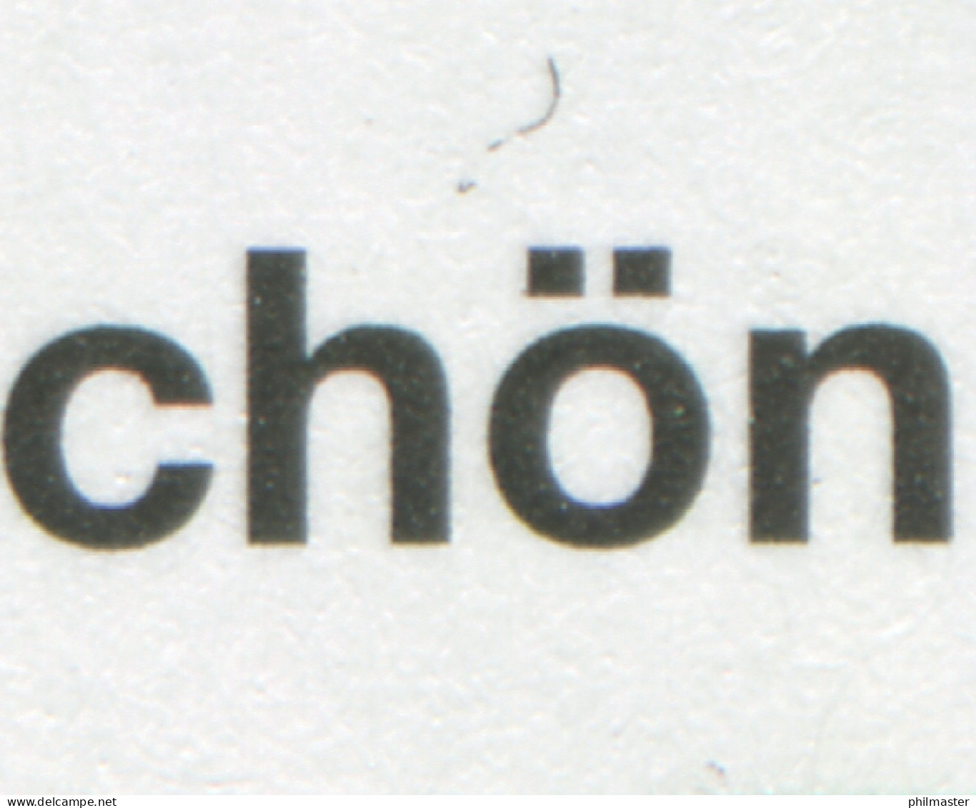 3174I Helmut Schön Mit PLF I Schwarzes Fragezeichen über ö In Schön, Feld 7 ** - Plaatfouten En Curiosa