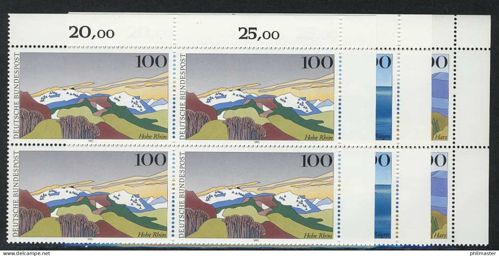 1684-1686 Bilder Aus Deutschland 1993, E-Vbl O.r. Satz ** - Unused Stamps