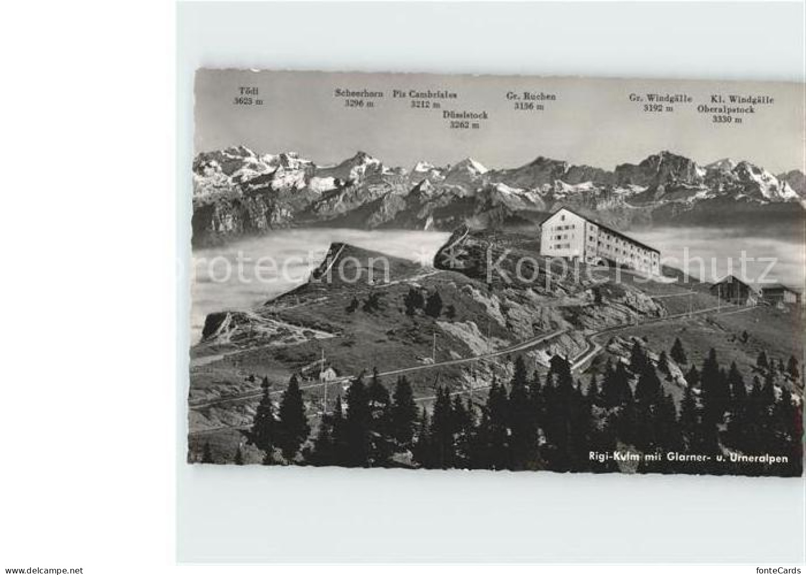 12366261 Rigi Kulm Glarner Urner Alpen Panorama Rigi Kulm - Autres & Non Classés