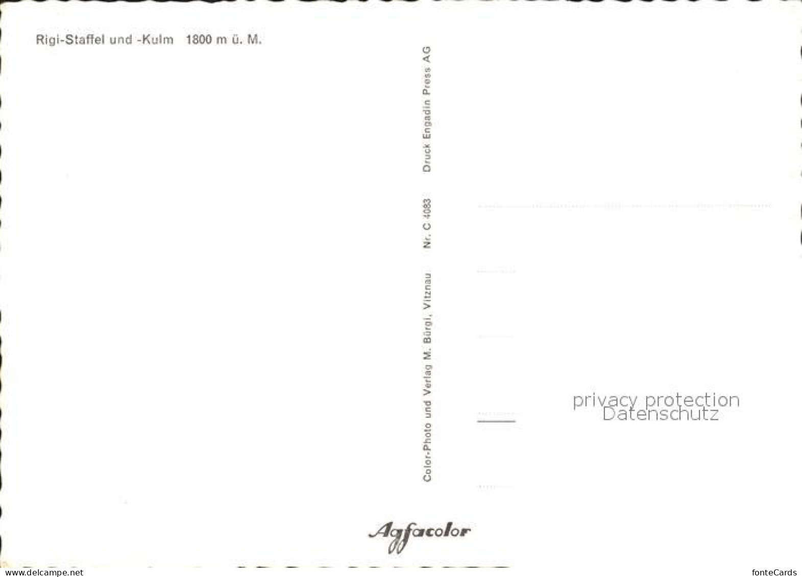 12366000 Rigi Staffel Und Kulm Berggasthaus Winterpanorama Rigi-Staffel - Other & Unclassified