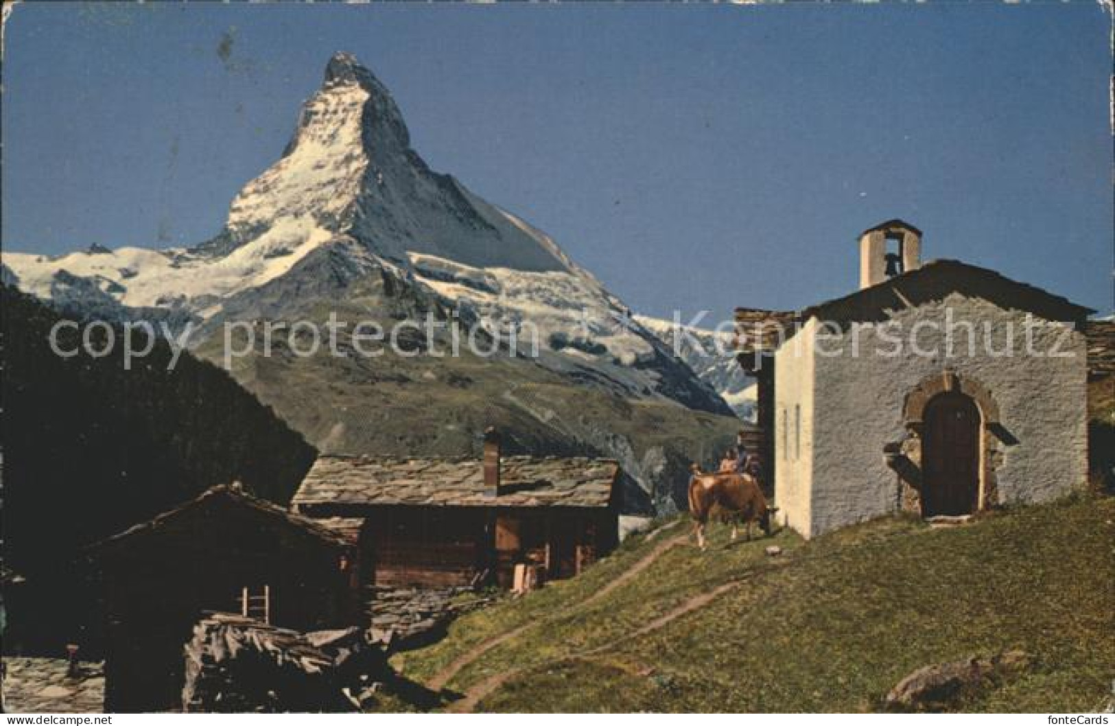 12365980 Zermatt VS Findelen Mit Matterhorn Walliser Alpen  - Altri & Non Classificati