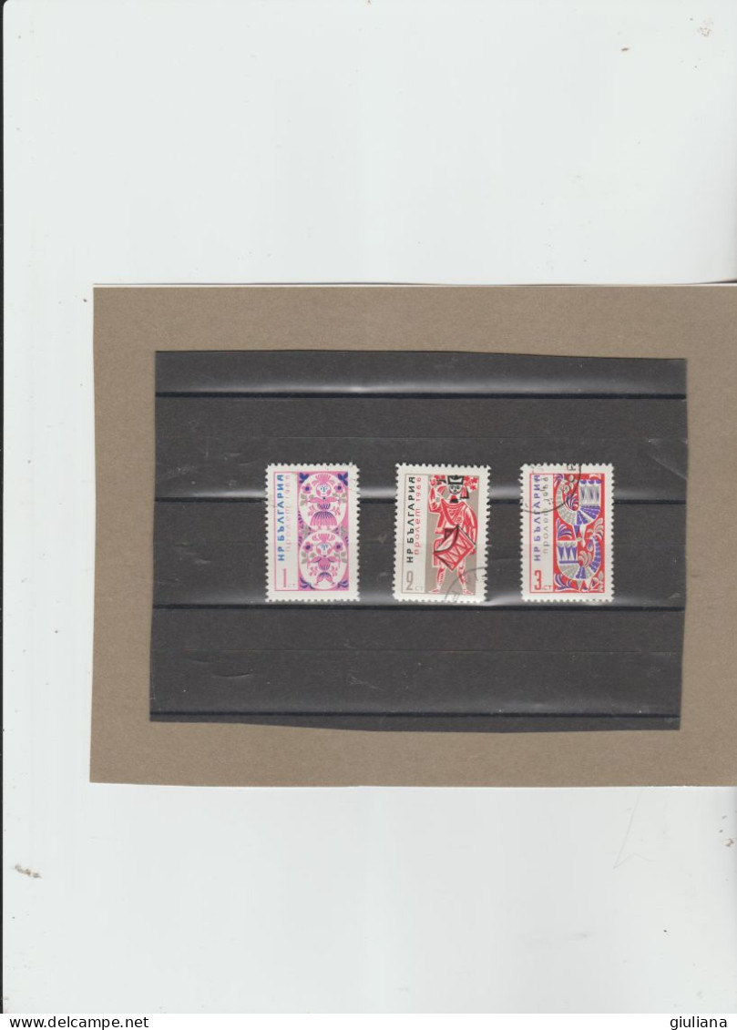 Bulgaria 1966 - (YT) 1386/91 Used "Printemps" - 3 Valori Della Serie - Used Stamps