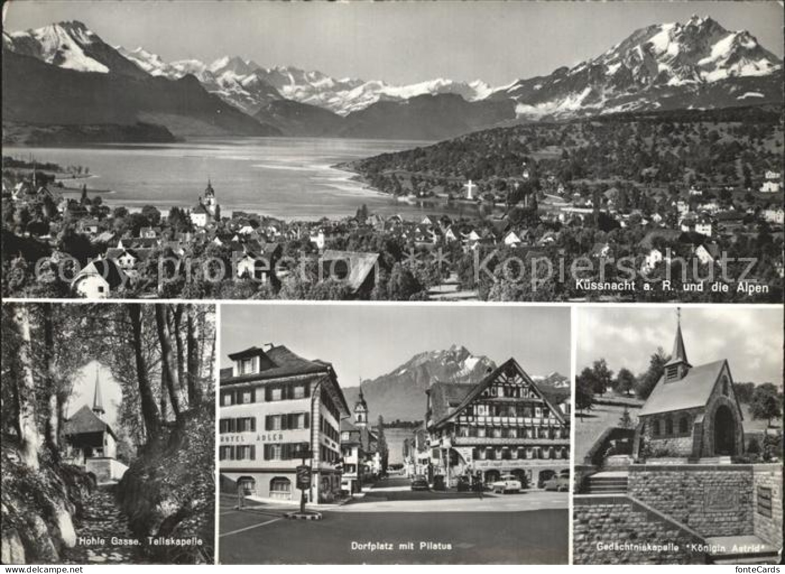 12365850 Kuessnacht Gesamtansicht Mit Alpenpanorama Vierwaldstaettersee Hohle Ga - Sonstige & Ohne Zuordnung