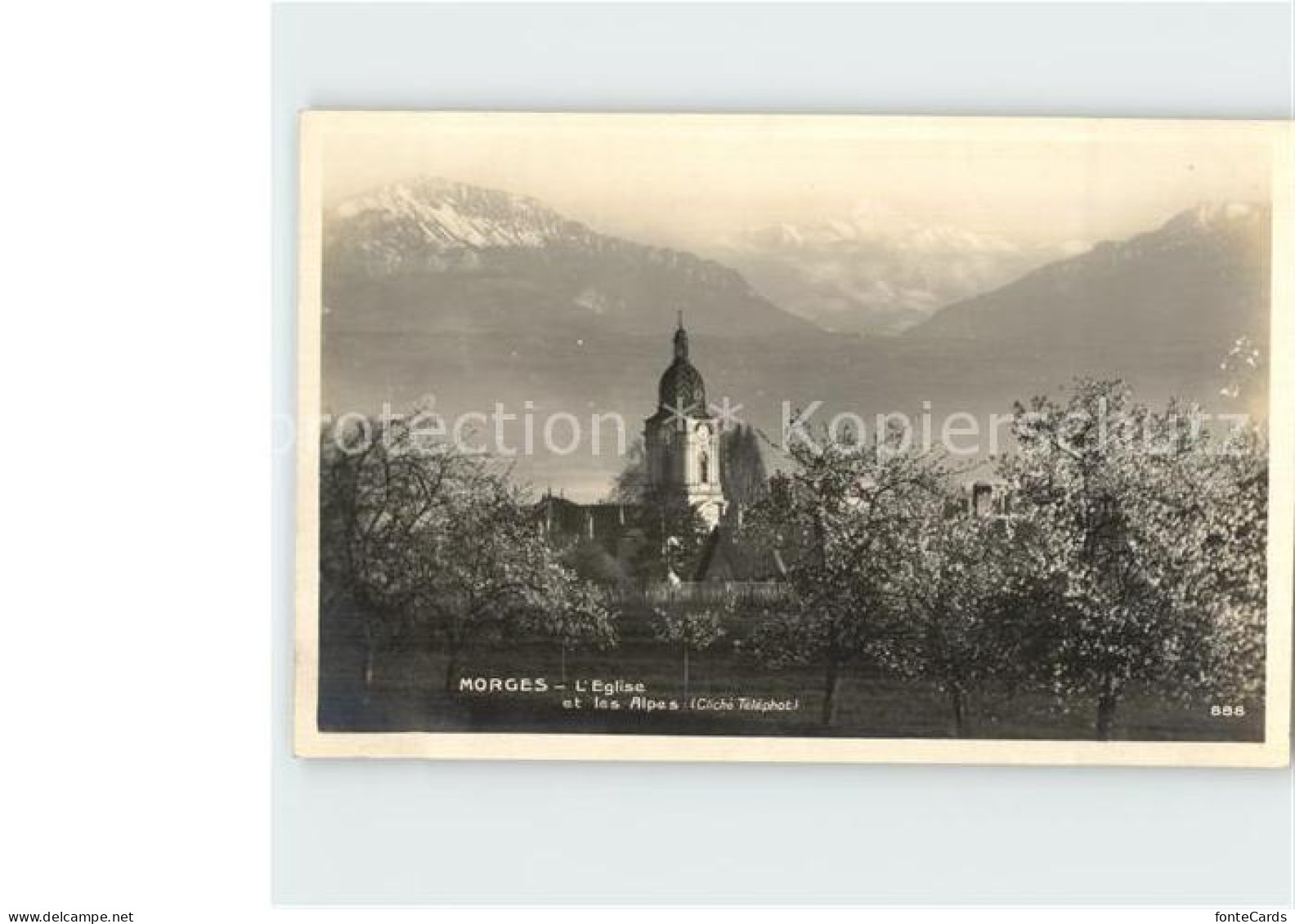 12365388 Morges Kirche Berge See Morges - Other & Unclassified
