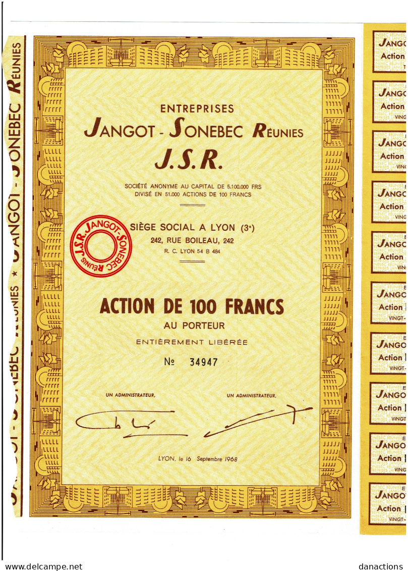 69-JANGOT-SONEBEC REUNIS.  J.S.R.     Lot De 4 - Autres & Non Classés
