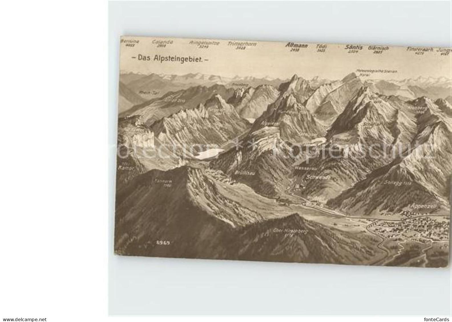 12365313 Alpstein Panorama Appenzell Alpstein - Altri & Non Classificati