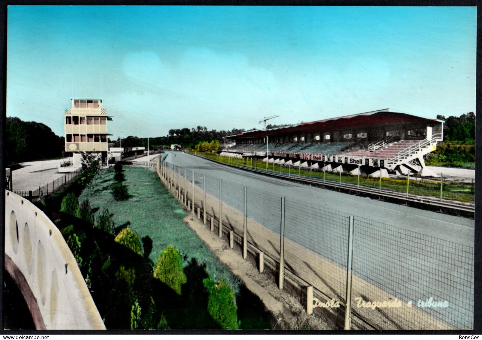 CYCLING - ITALIA IMOLA 1.09.1968 - CAMPIONATI MONDIALI CICLISMO SU STRADA - VIGNETTA - CARTOLINA TRAGUARDO E TRIBUNE - A - Radsport