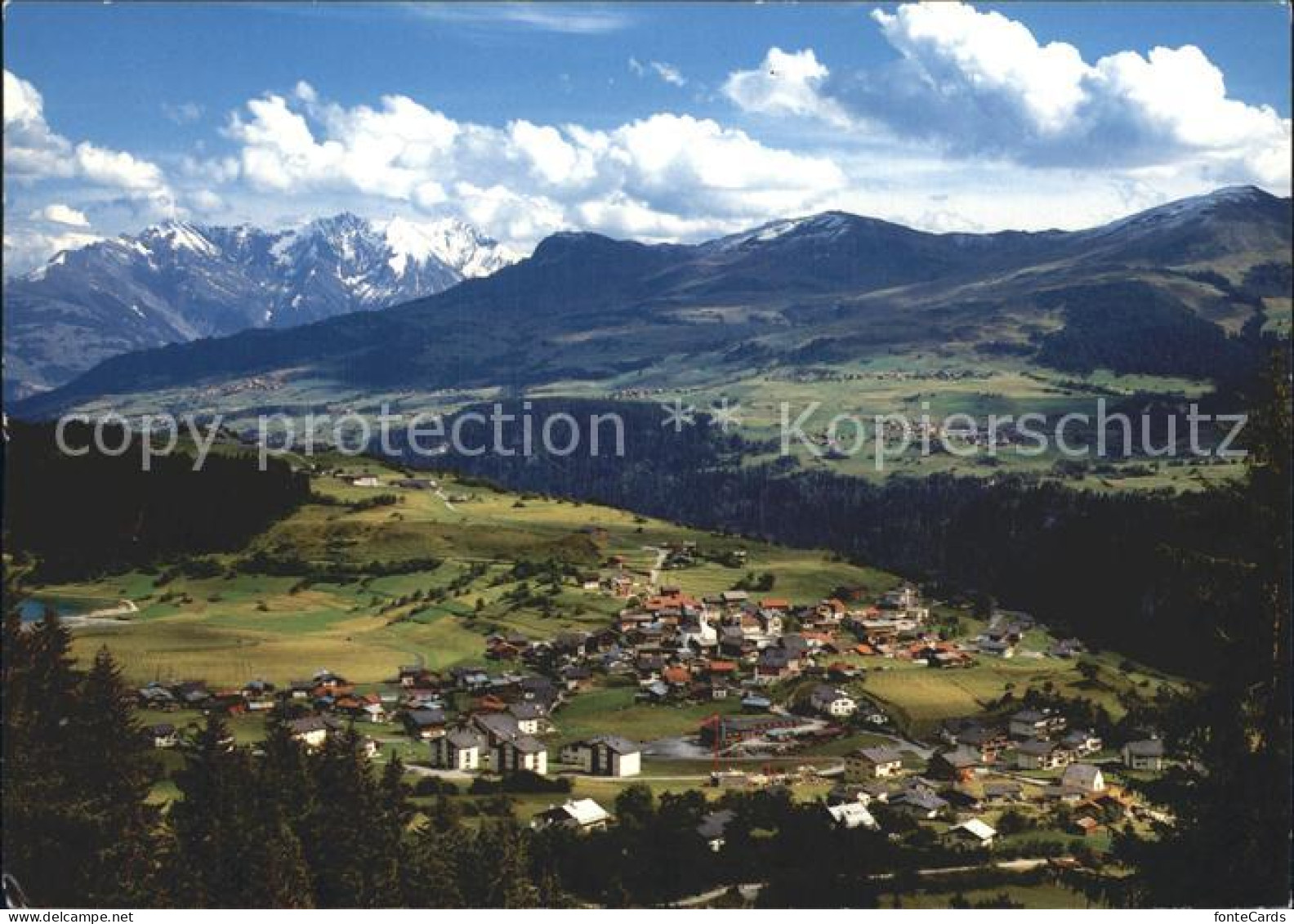 12365223 Brigels Blick Gegen Obersaxen Und Die Signina Brigels - Altri & Non Classificati