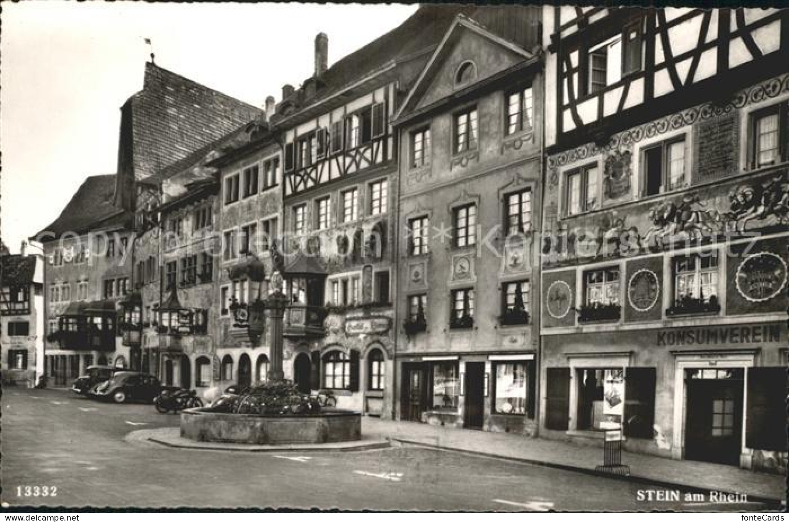 12364990 Stein Rhein Teilansicht Brunnen Stein Am Rhein - Autres & Non Classés