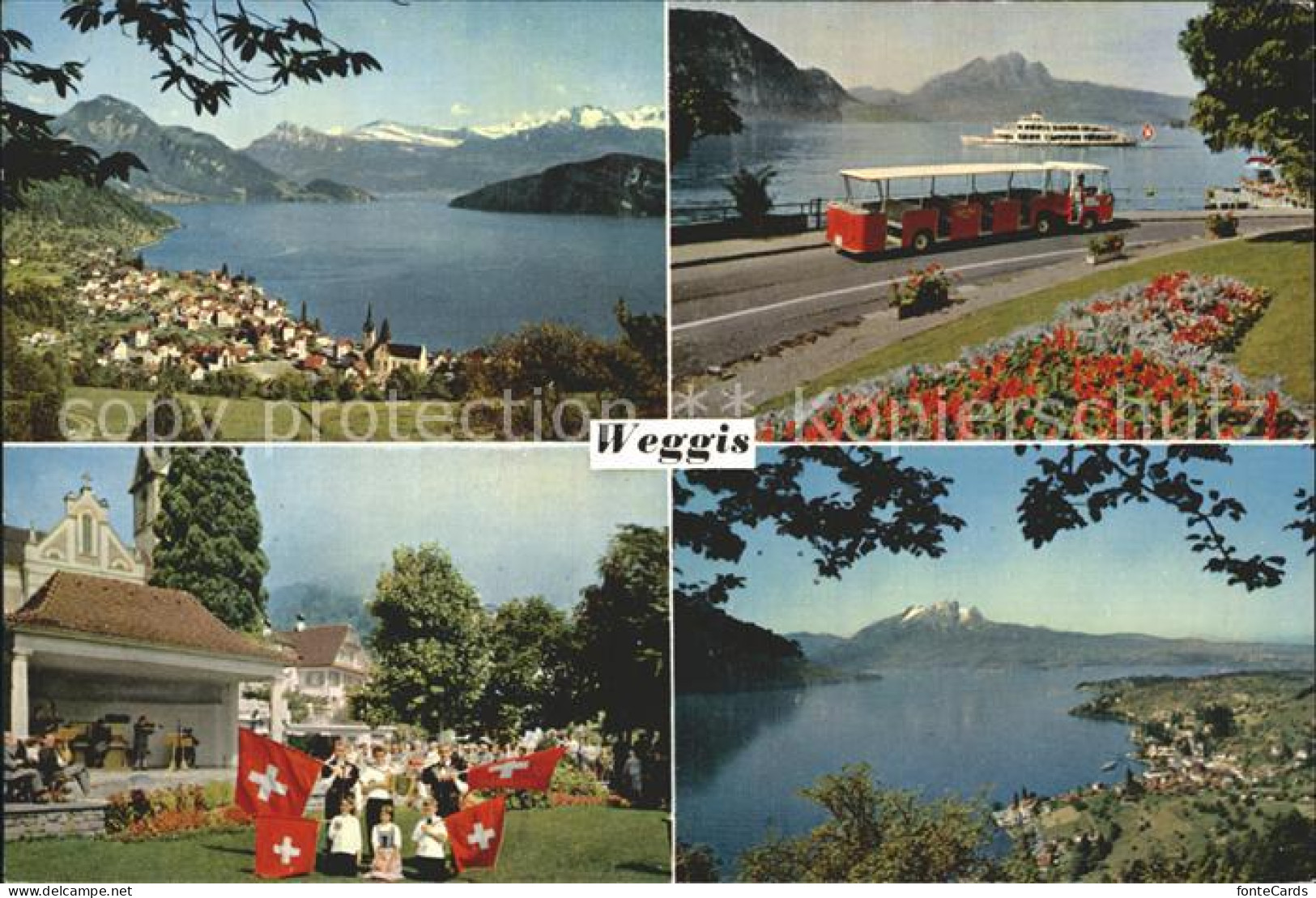 12364964 Weggis Vierwaldstaettersee Panorama Faehre Bus Fest Total Weggis - Sonstige & Ohne Zuordnung