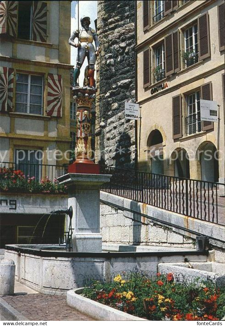 12364773 Neuchatel NE Statue Du Banneret Neuchatel - Sonstige & Ohne Zuordnung