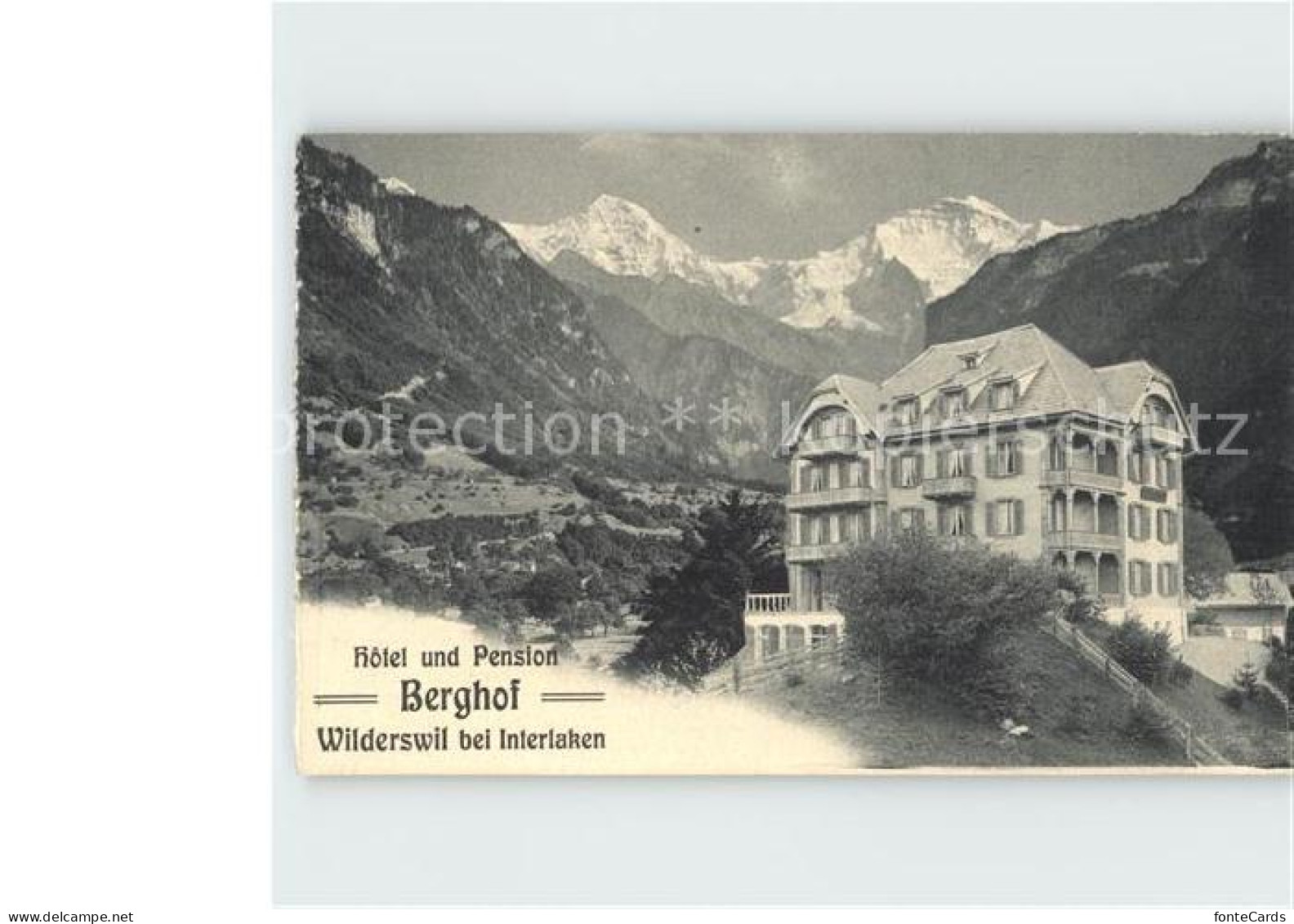 12363460 Wilderswil Hotel Und Pension Berghof Wilderswil - Sonstige & Ohne Zuordnung