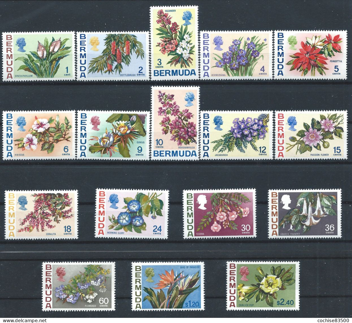 Bermudes N°243/59** (MNH) 1970 - Fleurs Divers - Bermuda